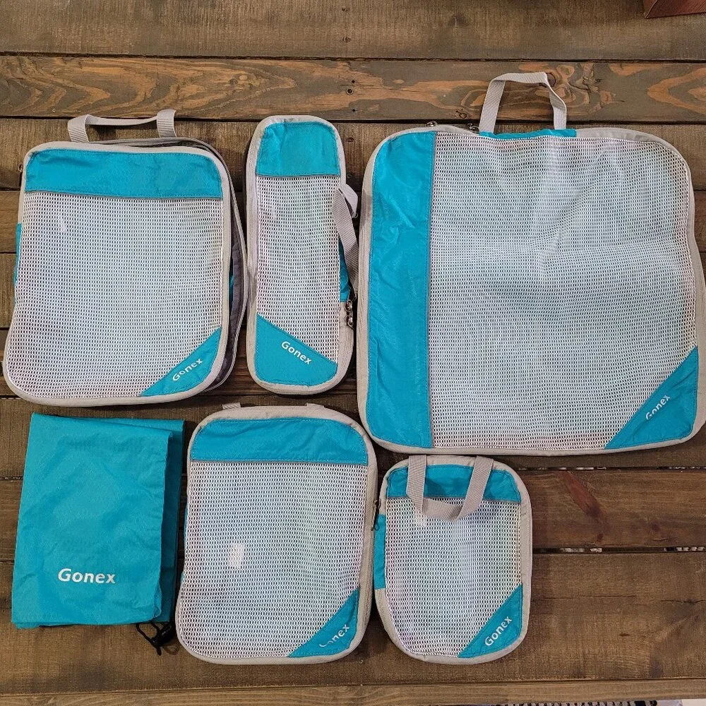 Gonex Expandable Storage Mesh Bags Organizers - Picture 1 of 2